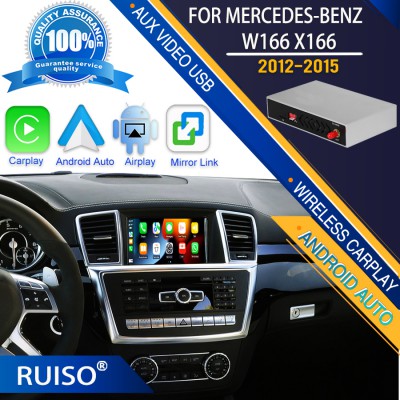 Car Decoding Box Wireless Apple CarPlay Android Auto BOX For Benz ML GL W166 X166 2012-2015