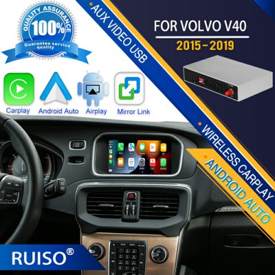 Car Decoding Box Wireless Apple CarPlay Android Auto BOX FOR  VOLVO V40 2015 - 2019