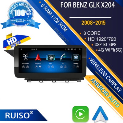 RUISO FC100 Android FOR BENZ GLK X204 2008-2012 carplay android auto DSP 4G WiFi all in one