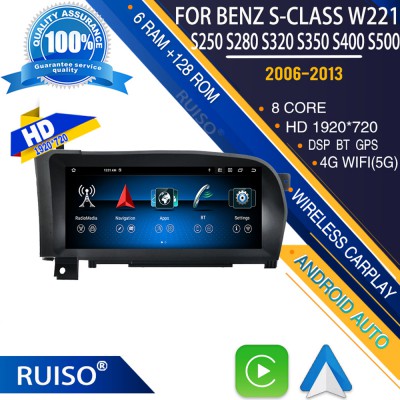 RUISO FC100 Android FOR Benz S-Class W221 S250 S280 S320 S350 S400 S500 S600 S63 SG5 AMG 2006-2013 carplay android auto DSP 4G WiFi all in one